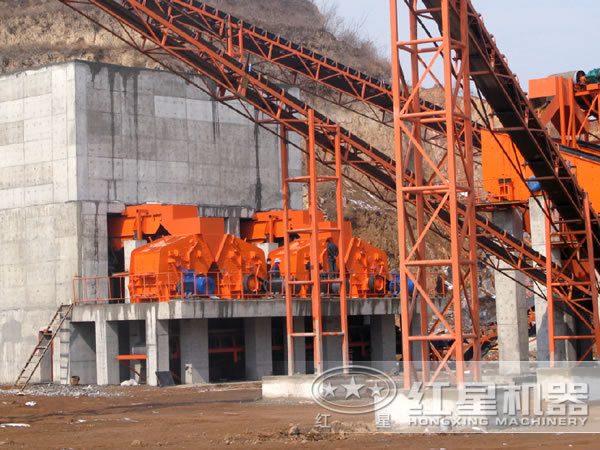 湖北宜昌花崗巖碎石生產線現場 湖北宜昌花崗巖碎石生產線現場