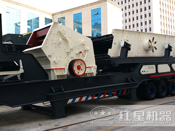 新一代車載建筑垃圾流動碎石機(jī)配反擊破 新一代車載建筑垃圾流動碎石機(jī)配反擊破