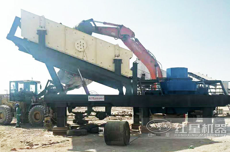 輪胎移動制砂設備 輪胎移動制砂設備