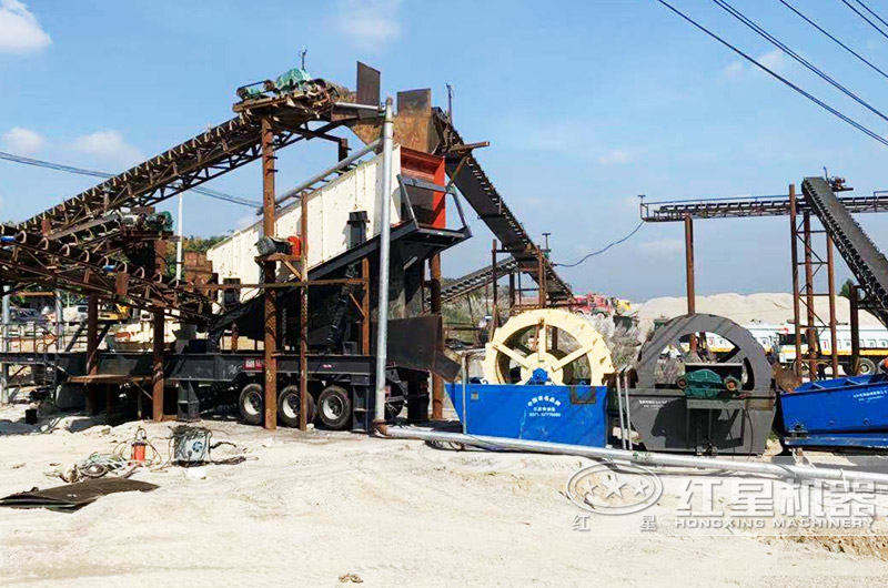 環(huán)保的移動式鵝卵石制砂機(jī) 環(huán)保的移動式鵝卵石制砂機(jī)