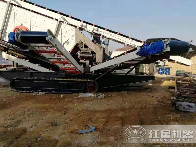 客戶移動破碎站生產現(xiàn)場圖