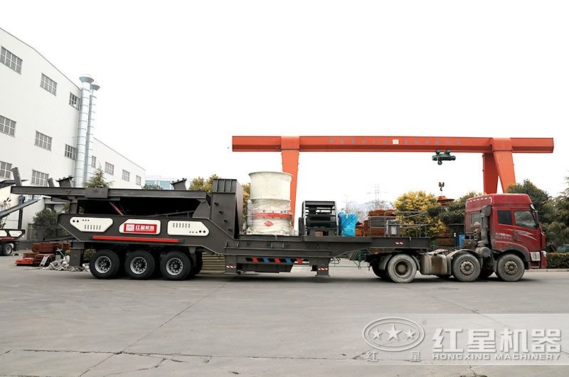 流動石子加工機(jī):配圓錐破 流動石子加工機(jī):配圓錐破