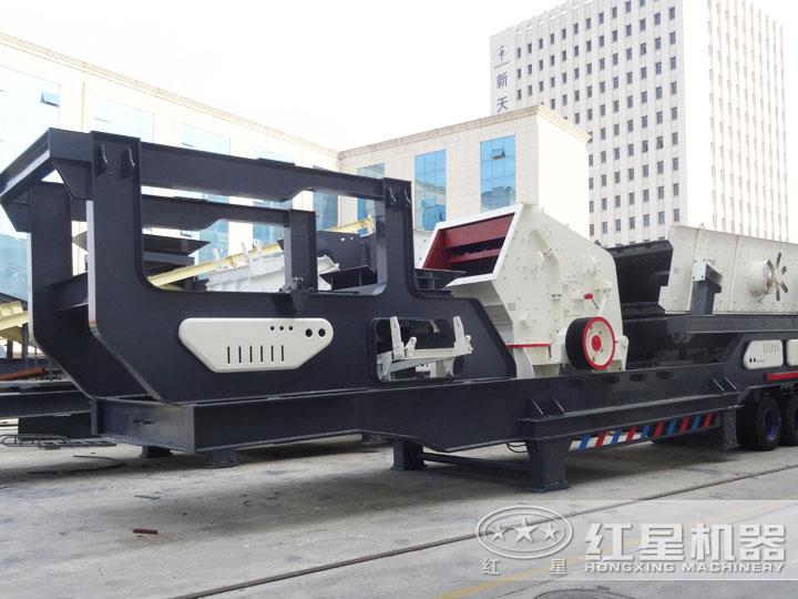 反擊式移動破碎機二級破碎，深腔破碎，石粉含量少