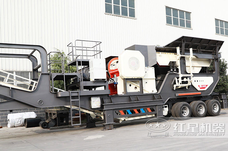 鄂破移動破碎機破碎比大，進料粒度≤500mm