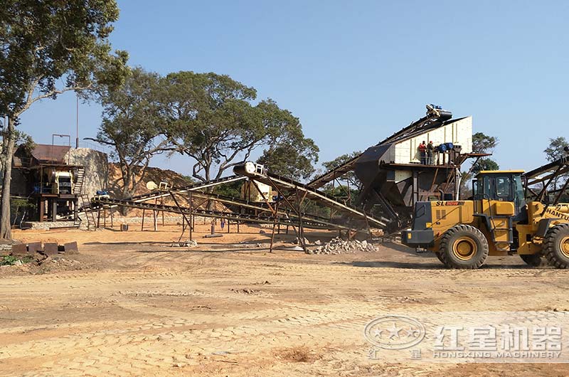 石料生產(chǎn)線現(xiàn)場圖