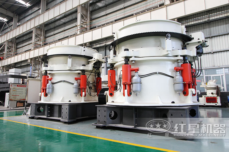 液壓圓錐式破碎機(jī)實拍，高硬度物料克星