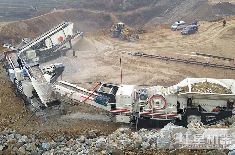 履帶式移動建筑垃圾回收再利用生產線 履帶式移動建筑垃圾回收再利用生產線