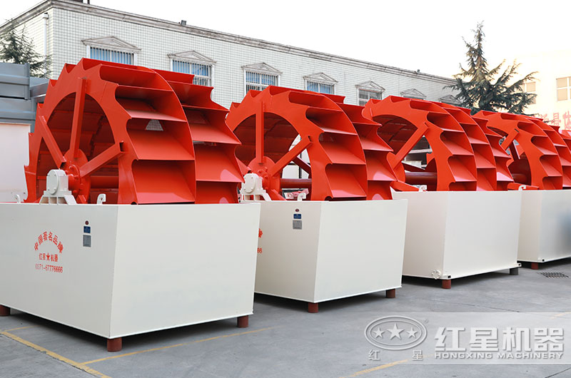 雙輪、三輪斗式洗砂機圖片