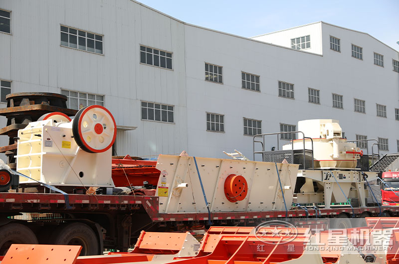 砂石設備發貨現場